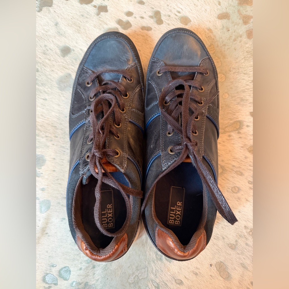 Bull Boxer Men's Navy Leather Shoes - Picture 4 of 6